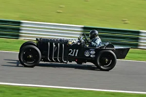 Prints of Charles Maeers, GN Parker, Under 30s Scratch Race, 15 minute race, for drivers in the youth section, in an own car a family one or one loaner for the event by a generous member The Vintage Sports Car Club, Seaman And Len Thompson Trophies Race Meeting, Cadwell Park Circuit, Louth, Lincolnshire, England, June, 2022 Prints: CM32 9474 Charles Maeers, GN Parker