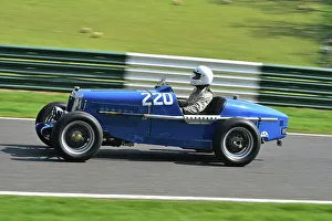 Prints of David Seber, Wolseley Hornet Special, Under 30s Scratch Race, 15 minute race, for drivers in the youth section, in an own car a family one or one loaner for the event by a generous member The Vintage Sports Car Club, Seaman And Len Thompson Trophies Race Meeting, Cadwell Park Circuit, Louth, Lincolnshire, England, June, 2022 Prints: CM32 9492 David Seber, Wolseley Hornet Special