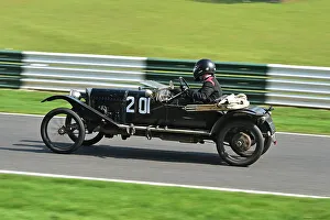 Prints of Josh White, GN Touring, Under 30s Scratch Race, 15 minute race, for drivers in the youth section, in an own car a family one or one loaner for the event by a generous member The Vintage Sports Car Club, Seaman And Len Thompson Trophies Race Meeting, Cadwell Park Circuit, Louth, Lincolnshire, England, June, 2022 Prints: CM32 9499 Josh White, GN Touring