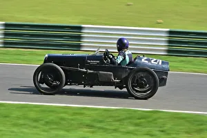 Prints of India Walker, Austin 7 Special, Under 30s Scratch Race, 15 minute race, for drivers in the youth section, in an own car a family one or one loaner for the event by a generous member The Vintage Sports Car Club, Seaman And Len Thompson Trophies Race Meeting, Cadwell Park Circuit, Louth, Lincolnshire, England, June, 2022 Prints: CM32 9500 India Walker, Austin 7 Special