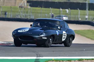 Jaguar Classic Challenge For Pre-1966 Jaguar Cars Prints: CM33 0869 Martin Melling, Jason Minshaw, Jaguar E-Type FHC