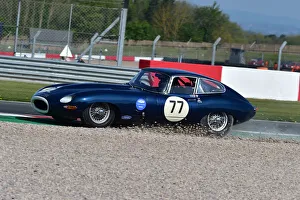 Jaguar Classic Challenge For Pre-1966 Jaguar Cars Prints: CM33 0939 Chris Ward, Guy Ziser, Jaguar E-Type FHC