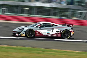 Prints of David Foster, McLaren 570S GT4, Masters GT4 Classic Silverstone Challenge, two thirty minute races for vehicles constructed to GT4 regulations, divided into two classes The Classic Silverstone August 2022 Prints: CM33 7463 David Foster, McLaren 570S GT4