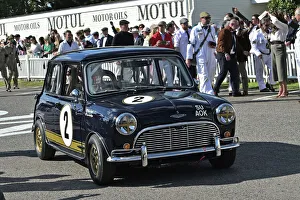 Mark Burnett Prints: CM34 0111 Mark Burnett, Jean-Eric Vergne, Austin Mini Cooper S