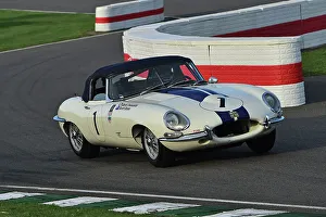 Scott Dixon Prints: CM34 0867 Scott Dixon, Dario Franchitti, Jaguar E-Type