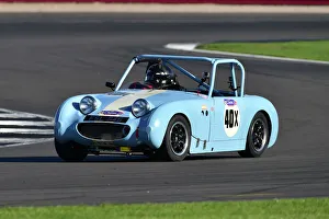 1960s Prints: CM34 1264 Mike Henney, Austin Healey Frogeye Sprite