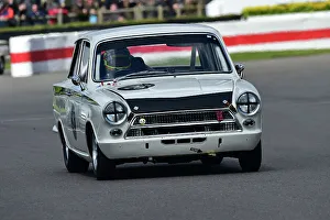 Jim Clark Trophy Prints: CM34 4541 Kerry Michael, Mark Blundell, Ford Lotus Cortina Mk1