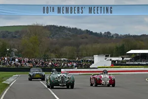 80th Members Meeting Banner Prints: CM34 5606 Hans-Martin Schneeberger, Jaguar XK120, Jonathan Abecassis, Austin Healey 100-4