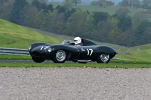 MRL RAC Woodcote Trophy And Stirling Moss Trophy For Pre-’56 And Pre-’61 Sports Cars Prints: CM34 5876 John Pearson, Gary Pearson, Jaguar D-Type