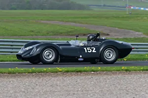 MRL RAC Woodcote Trophy And Stirling Moss Trophy For Pre-’56 And Pre-’61 Sports Cars Prints: CM34 5877 John Spiers, Ollie Hancock, Lister Jaguar Knobbly