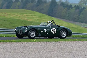 MRL RAC Woodcote Trophy And Stirling Moss Trophy For Pre-’56 And Pre-’61 Sports Cars Prints: CM34 5878 Rick Willmott, Joe Willmott, Jaguar XK140 Gomm Special