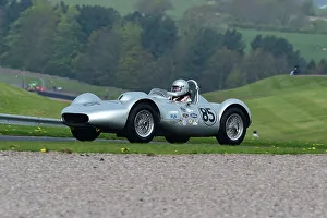 MRL RAC Woodcote Trophy And Stirling Moss Trophy For Pre-’56 And Pre-’61 Sports Cars Prints: CM34 5887 Stephen Bond, Cliff Gray, Lister Bristol Flat Iron