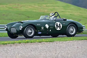 MRL RAC Woodcote Trophy And Stirling Moss Trophy For Pre-’56 And Pre-’61 Sports Cars Prints: CM34 5903 Rick Willmott, Joe Willmott, Jaguar XK140 Gomm Special