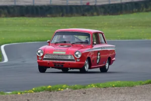 HRDC Dunlop Allstars With HRDC Classic Alfa Challenge Prints: CM34 5962 Pete Chambers, Lotus Ford Cortina Mk1