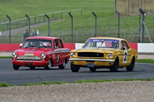CM34 6116 Peter Hallford, Ford Mustang, Pete Chambers, Lotus Ford Cortina Mk1