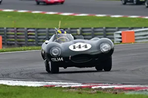 MRL RAC Woodcote Trophy And Stirling Moss Trophy For Pre-’56 And Pre-’61 Sports Cars Prints: CM34 6600 Paul Pochciol, James Hanson, Jaguar D type