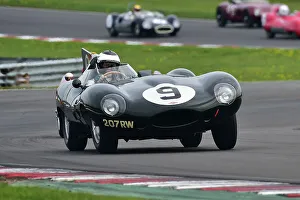 MRL RAC Woodcote Trophy And Stirling Moss Trophy For Pre-’56 And Pre-’61 Sports Cars Prints: CM34 6602 Karl Jones, Benjamin Eastick, Jaguar D-Type