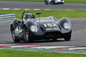MRL RAC Woodcote Trophy And Stirling Moss Trophy For Pre-’56 And Pre-’61 Sports Cars Prints: CM34 6616 John Spiers, Ollie Hancock, Lister Jaguar Knobbly