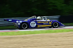 Prints of Masters Sports Cars Legends, two forty minute races, with a compulsory pit-stop and the option of a second driver, over the weekend Masters Historic Festival, Brands Hatch, May 2023 Prints: CM34 7980 James Claridge, Goncalo Gomes, Lola T296