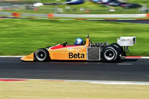 Prints of Paul Grant, March 761, Masters Racing Legends, two races of twenty minutes for F1 cars from the years 1966 to 1985, split into four classes, Jackie Stewart, Patrick Head, Niki Lauda Masters Historic Festival, Brands Hatch, May 2023 Prints: CM34 8314 Paul Grant, March 761