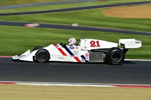 Prints of Max Werner, Hesketh 308C, Masters Racing Legends, two races of twenty minutes for F1 cars from the years 1966 to 1985, split into four classes, Jackie Stewart, Patrick Head, Niki Lauda Masters Historic Festival, Brands Hatch, May 2023 Prints: CM34 8355 Max Werner, Hesketh 308C