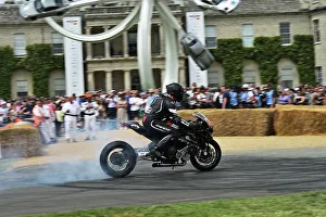 Electric Bikes Prints: CM34 9025 Jody Millhouse, Triumph Supercharged Speed Triple Drift