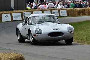 The Racing Years Prints: CM35 0995 Shaun Lynn, Jaguar E-Type lightweight