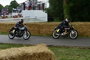MotoGP Celebration Prints: CM35 1291 Alan Cathcart, Norton Manx, Andrew Cathcart, Matchless G50 500