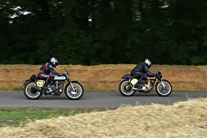 MotoGP Celebration Prints: CM35 1297 Alan Cathcart, Norton Manx, Andrew Cathcart, Matchless G50 500