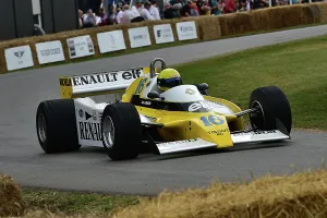 Grand Prix Great Prints: CM35 1354 Rene Arnoux, Alain Serpaggi, Renault RS10