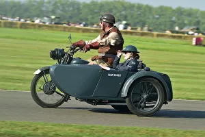 Harley Davidson Prints: CM35 1888 ex-RAF Motorcycle combination