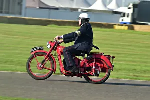 Harley Davidson Prints: CM35 1906 GPO BSA Bantam 125cc, Telegram Boy