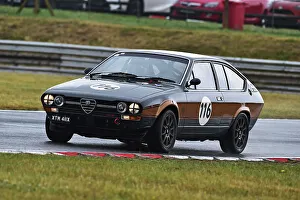 Prints of Brent Syndercombe, Alfa Romeo Alfetta GTV, An event featuring two distinct categories, HRDC Dunlop Allstars for pre-1966 Sports, GT and Touring Cars Snetterton Classic 30th June 2024 Prints: CM35 9274 Brent Syndercombe, Alfa Romeo Alfetta GTV