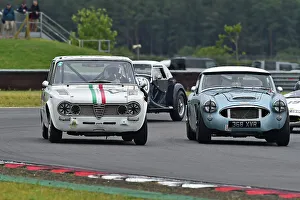 Snetterton Classic 30th June 2024 Prints: CM35 9666 Alexander Poulton, Alfa Romeo Giulia Ti Super, Matthew Moore, Austin Healey 3000