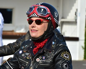 Rockers Prints: CM4 9052 Lady biker