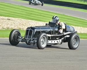Goodwood Revival 2014 Saturday Prints: CM4 9122 James Baxter, ERA D-Type R4D