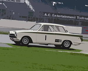 Cnr 76 C Prints: CM5 3877 Tim Davies, Ford Lotus Cortina, CNR 76 C