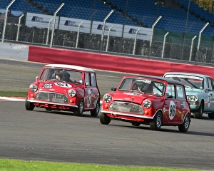 HSCC Silverstone Finals 2014 Prints: CM5 4676 Bob Binfield, Austin Mini Cooper S, AKB 258 B, Timothy Brook, Austin Cooper S