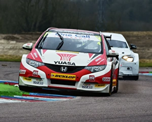 Thruxton Test Day, Thursday February 19th 2015 Prints: CM5 9579 Matt Neal, Gordon Shedden, Honda Civic Tourer
