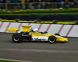 Prints of Richard Smeeton, March-Cosworth 721G, High air box F1 Cars, Goodwood 73rd MM March 2015, 73rd, 73rd Members Meeting, Action, Chris McEvoy, CJM Photography, classic cars, competition, England Goodwood 73rd Members Meeting Prints: CM6 2904 Richard Smeeton, March-Cosworth 721G