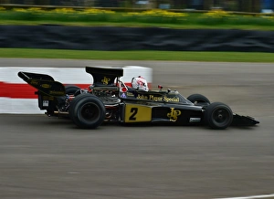 Prints of Katsuaki Kubota, Lotus-Cosworth 72, High air box F1 Cars, Goodwood 73rd MM March 2015, 73rd, 73rd Members Meeting, Action, Chris McEvoy, CJM Photography, classic cars, competition, England Goodwood 73rd Members Meeting Prints: CM6 2958 Katsuaki Kubota, Lotus-Cosworth 72