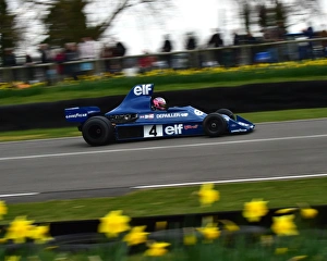 Prints of Stuart Hall, Tyrrell-Cosworth 007, High air box F1 Cars, Goodwood 73rd MM March 2015, 73rd, 73rd Members Meeting, Action, Chris McEvoy, CJM Photography, classic cars, competition, England, Formula 1 Goodwood 73rd Members Meeting Prints: CM6 3048 Stuart Hall, Tyrrell-Cosworth 007