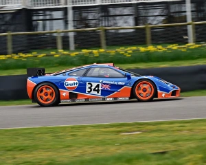 Prints of McLaren F1 GTR, Goodwood 73rd MM March 2015, 73rd, 73rd Members Meeting, Action, Chris McEvoy, CJM Photography, classic cars, competition, England, Goodwood, Goodwood 73rd Members Meeting Goodwood 73rd Members Meeting Prints: CM6 3496 McLaren F1 GTR bmbckgnd