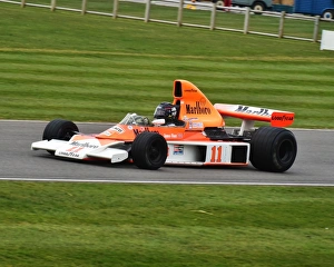 Prints of McLaren-Cosworth M23, High air box F1 Cars, Goodwood 73rd MM March 2015, 73rd, 73rd Members Meeting, Action, Chris McEvoy, CJM Photography, classic cars, competition, England, Formula 1, Goodwood Goodwood 73rd Members Meeting Prints: CM6 4610 McLaren-Cosworth M23