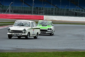 CM6 7509 Graham Myers, Lotus Cortina, 88, Nic Strong, Ford Consul Classic