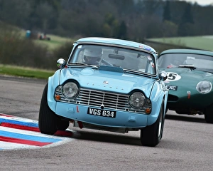 <b class=qtipBold><figcaption>CM6 7984 Karl Wetherell, Triumph TR4</figcaption></b><br>Karl Wetherell, Triumph TR4, VGS 634, Guards trophy, GT Cars, HSCC Easter Revival 2015. 4th April 2015, BARC, British Automobile Racing Club, circuit racing, Classic Racing Cars, Easter Revival, GT cars, Guards Trophy, Hampshire, historic racing cars, Historic Sports Car Club, HSCC, HSCC Easter Revival, HSCC Easter Revival 2015, motor racing, motorsport, nostalgia, racing cars, retro, sporting cars, sports cars, Thruxton<br><em>© ©2015 Chris McEvoy, all rights reserved, www.cjm-photography.co.uk</em> CM6 7984 Karl Wetherell, Triumph TR4