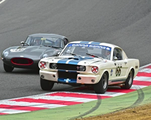 The Masters Historic Festival, Brands Hatch, 2015 Prints: CM7 7716 Roland Voerman, Ford Shelby Mustang 350 GT