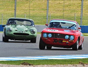 HSCC Donington Park, 30th May 2015 Prints: CM8 0224 Jon Wagstaff, Alfa Romeo GTV, Peter Shaw, TVR Tuscan