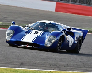 Silverstone Classic 2015 Prints: CM9 4727 Richard Meins, Robb Huff, Lola T70 MK3B