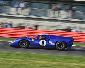 Silverstone Classic 2015 Prints: CM9 4818 Richard Meins, Robb Huff, Lola T70 MK3B